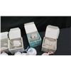 Image 8 : Qty 5 Lladro Christman Ornaments in Original Box: 3 Round w/ Lid & Ribbon, 2 Bells