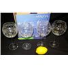 Image 2 : Qty 4 Mikasa Wine Glasses, Etched Designs, Original Box