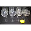 Image 2 : Qty 8 Festive Stemmed Wine Glasses