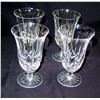 Image 1 : Qty 4 Cut Glass Crystal Parfait Dessert Glasses
