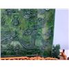 Image 8 : Ornate Asian Carved Jade-like Panel 12.5"H