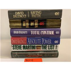 6 Books: Misc. David Baldacci (Saving Faith, Total Control, Absolute Power, etc.)