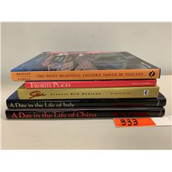 5 Books: Misc. Favorite Places, Tuscany, Italy, New England, China, etc.