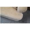 Image 8 : Plush Beige Sofa w/ 3 Throw Pillows 90"L x 40"D x 30"H