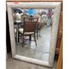 Image 1 : Large White-Framed Wall Mirror 37" x 48"