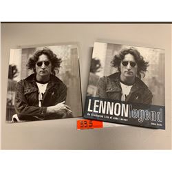 1 Book: 'Lennon Legend' John Lennon Keepsake Memorabilia (Scrapbook Style w/ Handwritten Notes, Hand