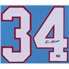 Image 2 : Earl Campbell Signed Houston Oilers 35x43 Custom Framed Jersey (Campbell Hologram)