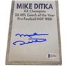 Image 2 : Mike Ditka Signed Chicago Bears 15” Lombardi Football Championship Trophy (Beckett COA)