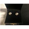 Image 2 : 925 SILVER NATURAL DIAMOND ROUND CUT EARRINGS (1.68 GRAMS)