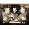 Image 2 : Gordie Howe, Alex Delvecchio, & Ted Lindsay Signed Detroit Red Wings 16x20 Framed Photo (JSA COA)