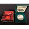 Image 1 : 1998 Canadian 125th Anniv. Royal Canadian  Mounted Police Silver Proof Dollar .925 silver with COA
