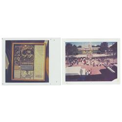 Pair of Harper Goff Disneyland Photos.
