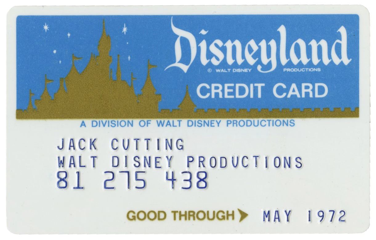 walt disney productions disneyland credit card