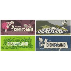 Group of (4) Inside Disneyland Newsletters.