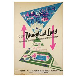 Park-Used Disneyland Hotel Attraction Poster.