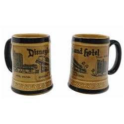 Pair of Disneyland Hotel Coffee Mugs.