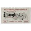 Image 1 : Silver Disneyland Opening Day Press Preview Ticket.
