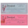Image 1 : Pair of Vintage Disneyland Complimentary Passports.
