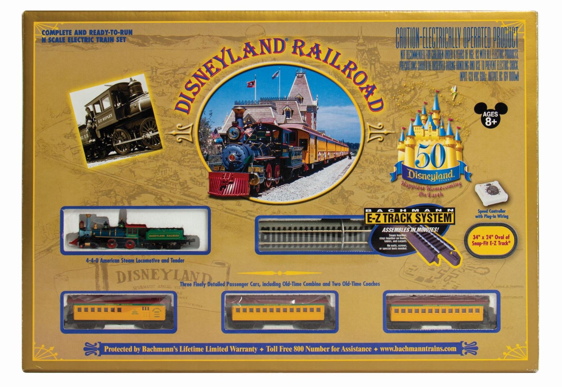 Disneyland Railroad N Scale Electric Train Set.