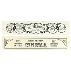 Pair of Main Street Trolley Signs.