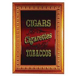 Main Street Tobacco Shop Mirror Sign.