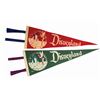 Image 1 : Pair of 1955 Tinker Bell & Castle Pennants.