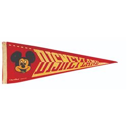 Red Mickey Mouse Pennant.