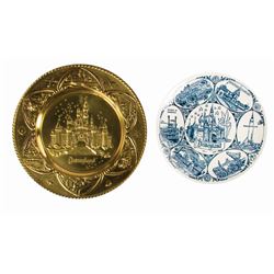 Pair of Vintage Disneyland Souvenir Plates.
