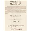 Image 2 : Signed "Window on Main Street" Book.