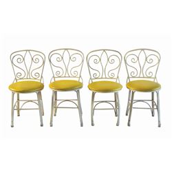 Set of (4) Yellow Plaza Pavilion Chairs.