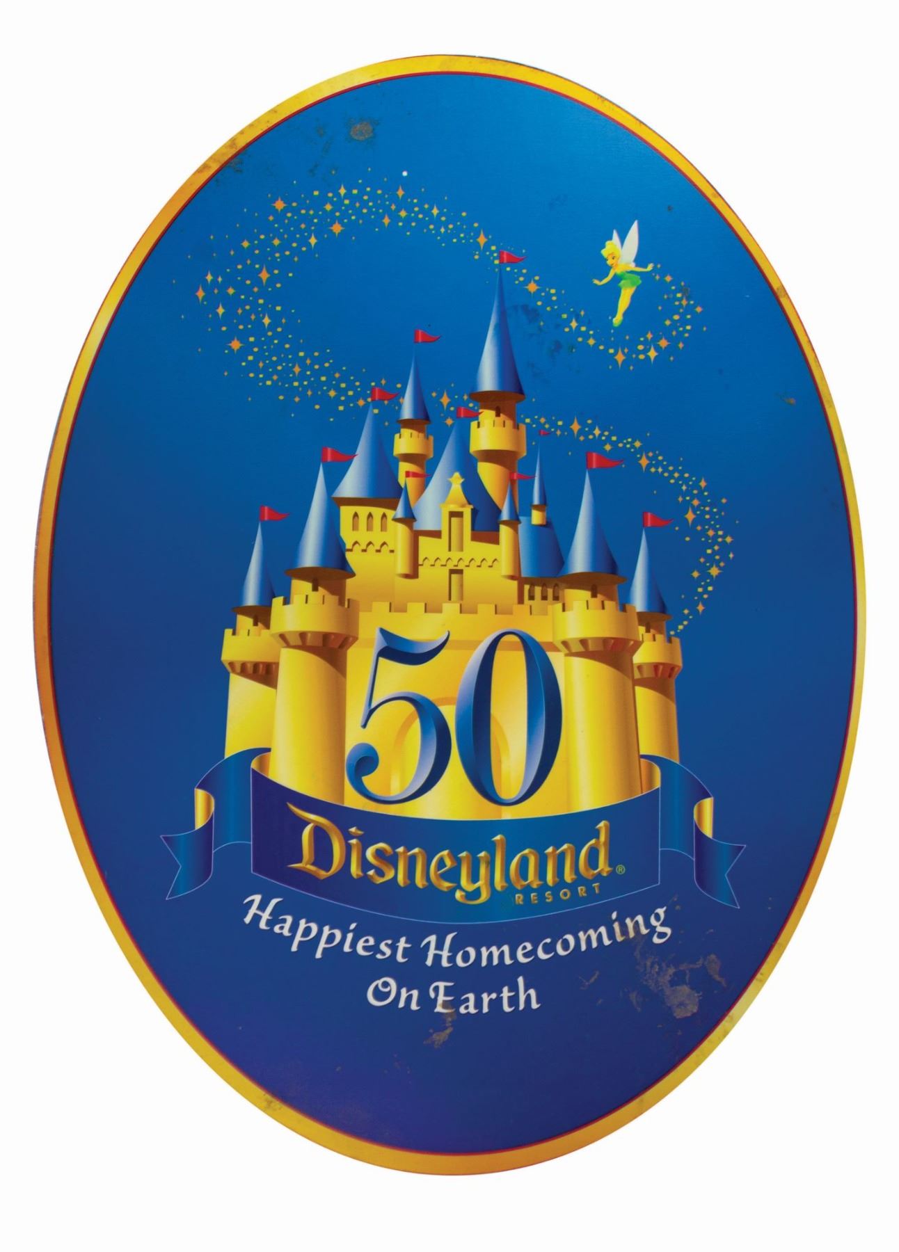 Disneyland 50th Anniversary Sign. - Van Eaton Galleries Disneyland 50th Anniversary Sign. - Van Eaton Galleries