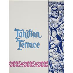 Tahitian Terrace Menu.