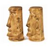 Image 3 : Pair of Adventureland Moa Tiki Salt & Pepper Shakers.