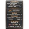 Image 1 : Golden Horseshoe Restaurant Menu Sign.