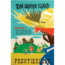 Tom Sawyer Island Attraction Poster.