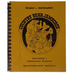 Country Bear Jamboree Maintenance Manual.