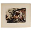 Image 1 : Signed Marc Davis Pirates Concept Art Print.