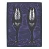 Image 3 : Pair of Club 33 Member Gift Champagne Flutes.