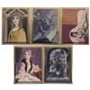 Image 1 : Complete Set of (5) Haunted Mansion Lenticular Cards.