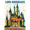 Image 1 : Go Greyhound Disneyland Travel Poster.