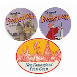 Set of (3) New Fantasyland Buttons.