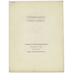 Matterhorn Bobsled Foreman Handbook.