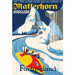 Matterhorn Bobsleds Attraction Poster.