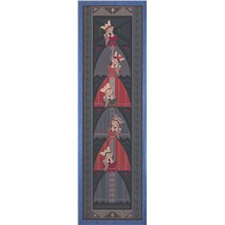 Frozen Rosemaling Tapestry Sign.
