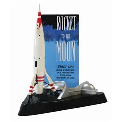 Rocket to the Moon Souvenir Lamp.