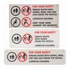 Image 1 : Set of (3) Attraction Vehicle Safety Signs.