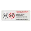 Image 3 : Set of (3) Attraction Vehicle Safety Signs.