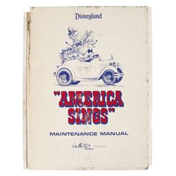 America Sings WED Maintenance Manual.