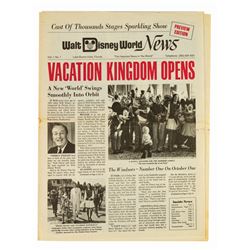 "Walt Disney World News," Vol 1, No 1.