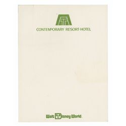Contemporary Resort-Hotel Notepad.